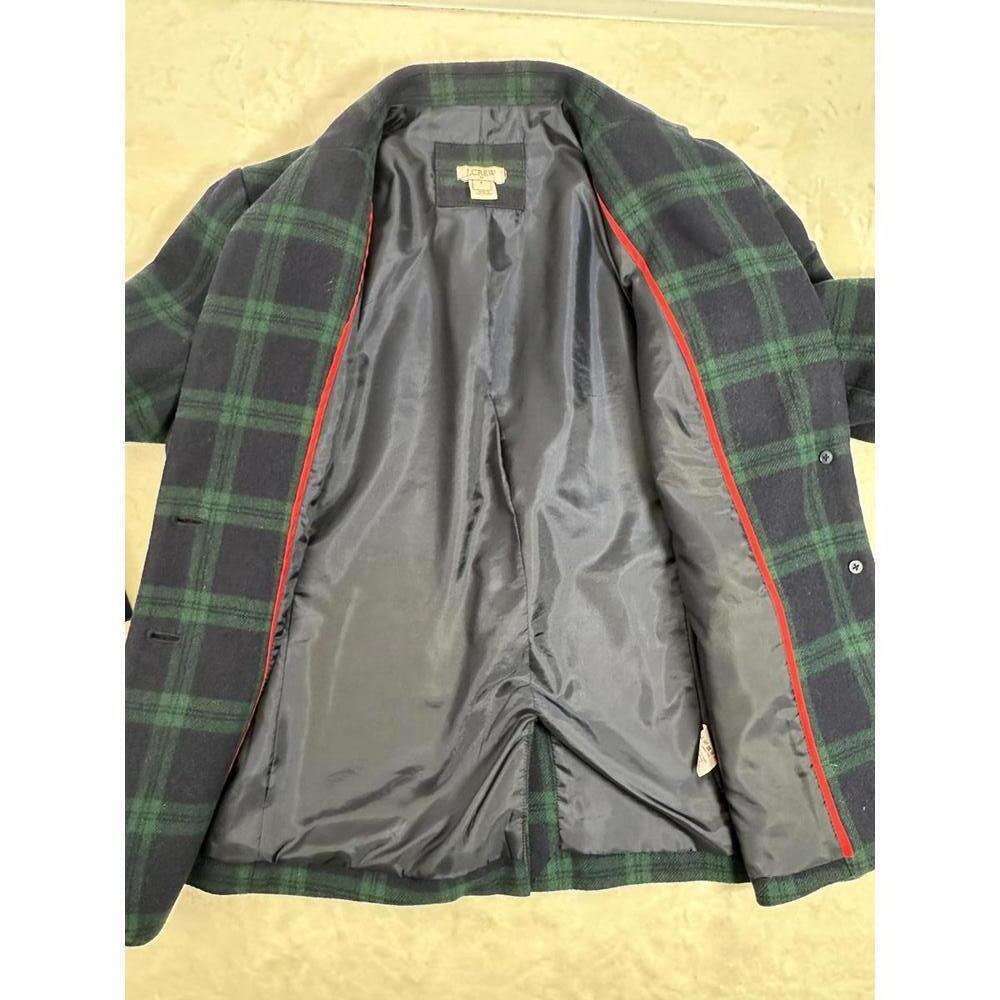 J.Crew Sz 6 Black Watch Plaid Wool Blazer Preppy Officecore Career Workwear - Picture 6 of 7
